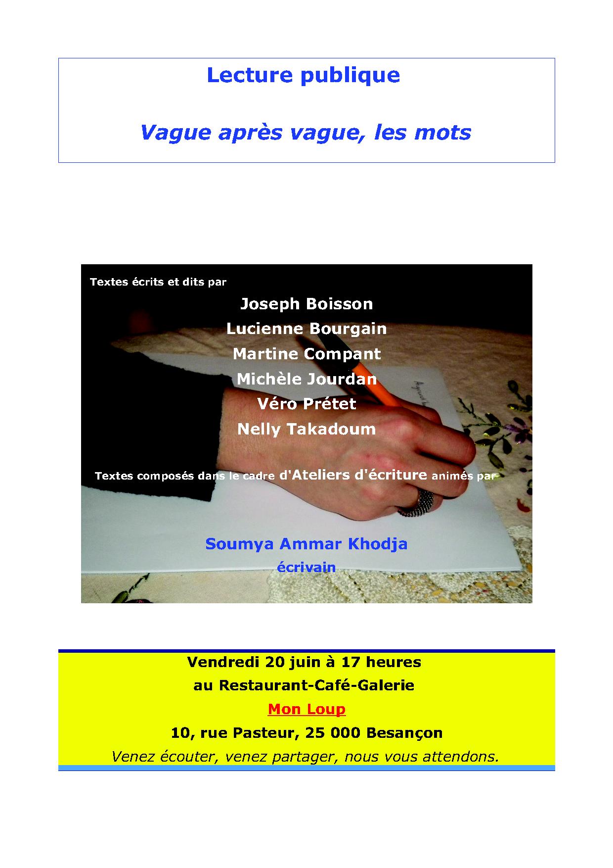 Annonce Lecture Publique